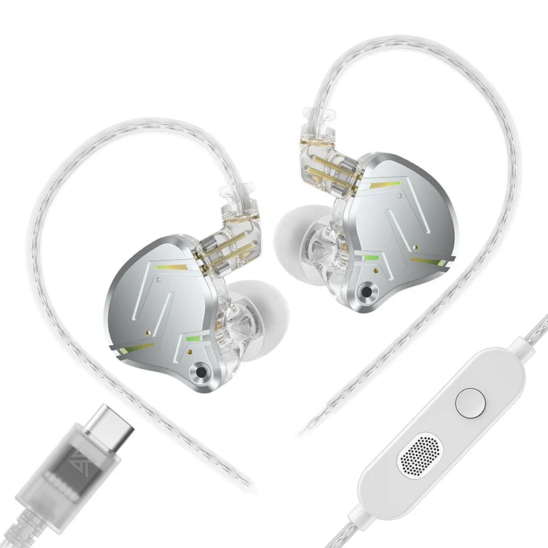 KZ ZST PRO X Hybrid Dynamic Balanced IEM in Ear Monitor Headphones 1DD 1BA HiFi Earphones Detachable Cable Audiophile Musician