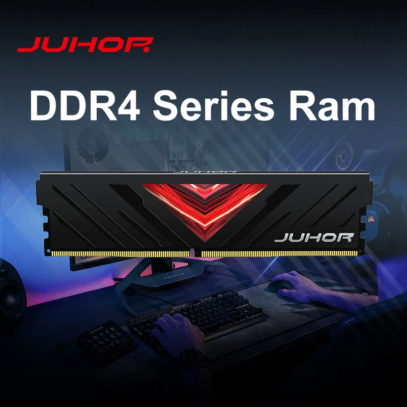 JUHOR Memory DDR4 8GB 16GB 3200MHz CL18 Desktop Computer Memory Ram