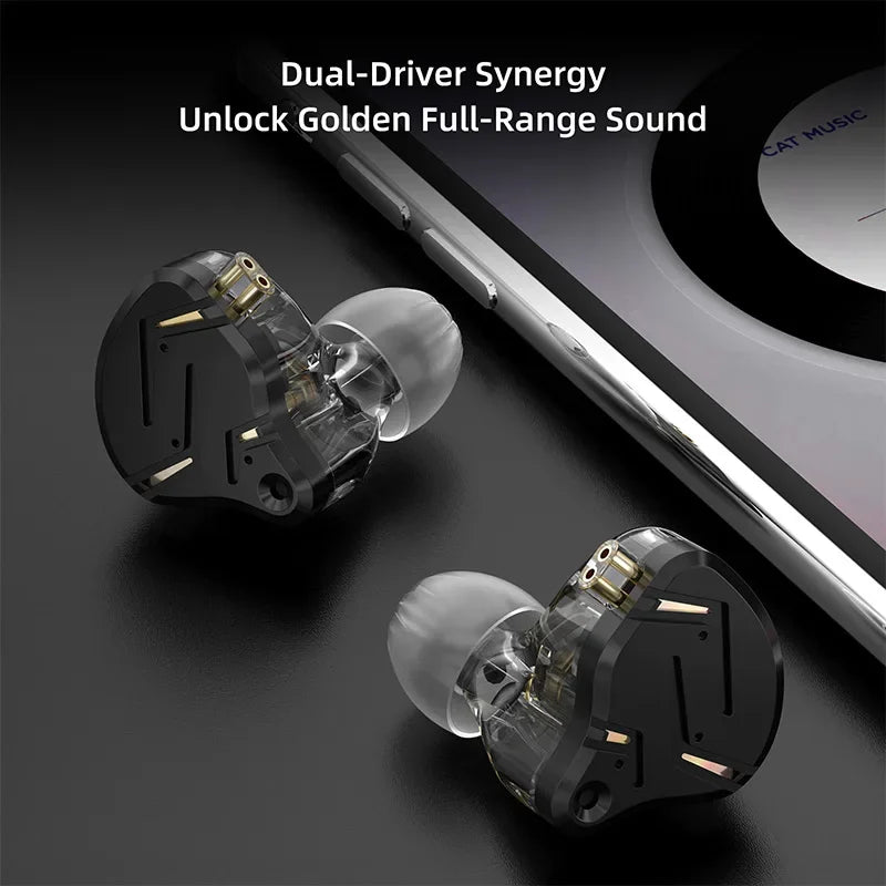 KZ ZST PRO X Hybrid Dynamic Balanced IEM in Ear Monitor Headphones 1DD 1BA HiFi Earphones Detachable Cable Audiophile Musician