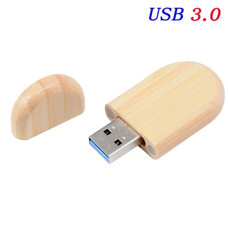 Wedding Gift Box USB 3.0 Flash Drive Free Logo Wooden Pen Drive High Speed Memory Stick 64GB/32GB/16GB/8GB/4GB Real Capacity